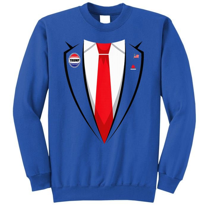 Usa President Trump Suit Halloween 2024 Tall Sweatshirt