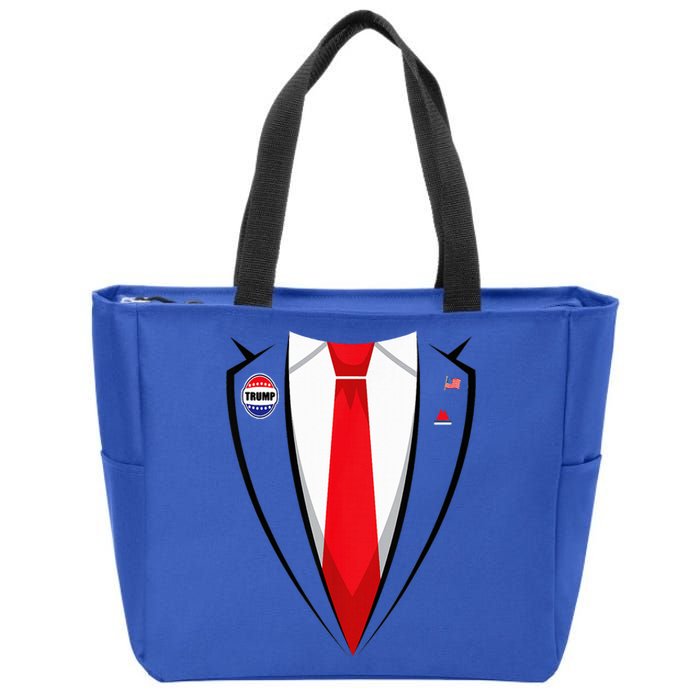 Usa President Trump Suit Halloween 2024 Zip Tote Bag