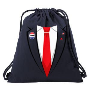 Usa President Trump Suit Halloween 2024 Drawstring Bag