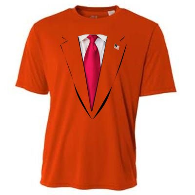 Usa President Trump Suit Easy Halloween Costume Cooling Performance Crew T-Shirt