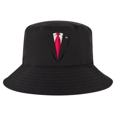 Usa President Trump Suit Easy Halloween Costume Cool Comfort Performance Bucket Hat