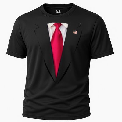 Usa President Trump Suit Easy Halloween Costume Performance Shirt