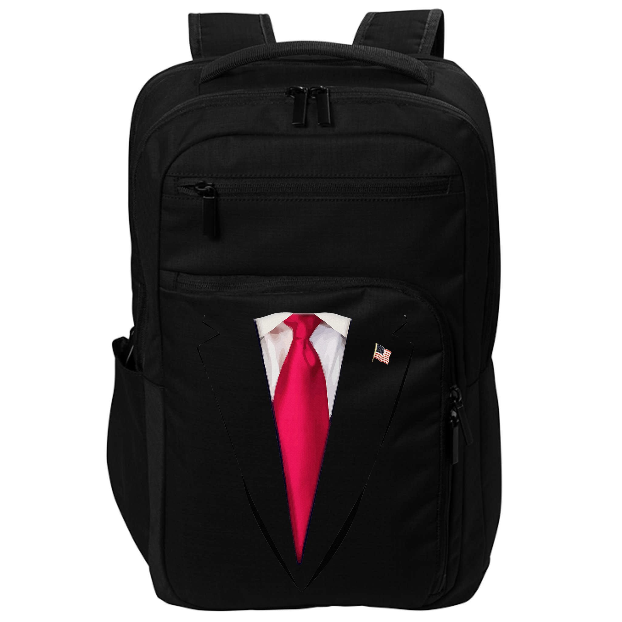 Usa President Trump Suit Easy Halloween Costume Impact Tech Backpack