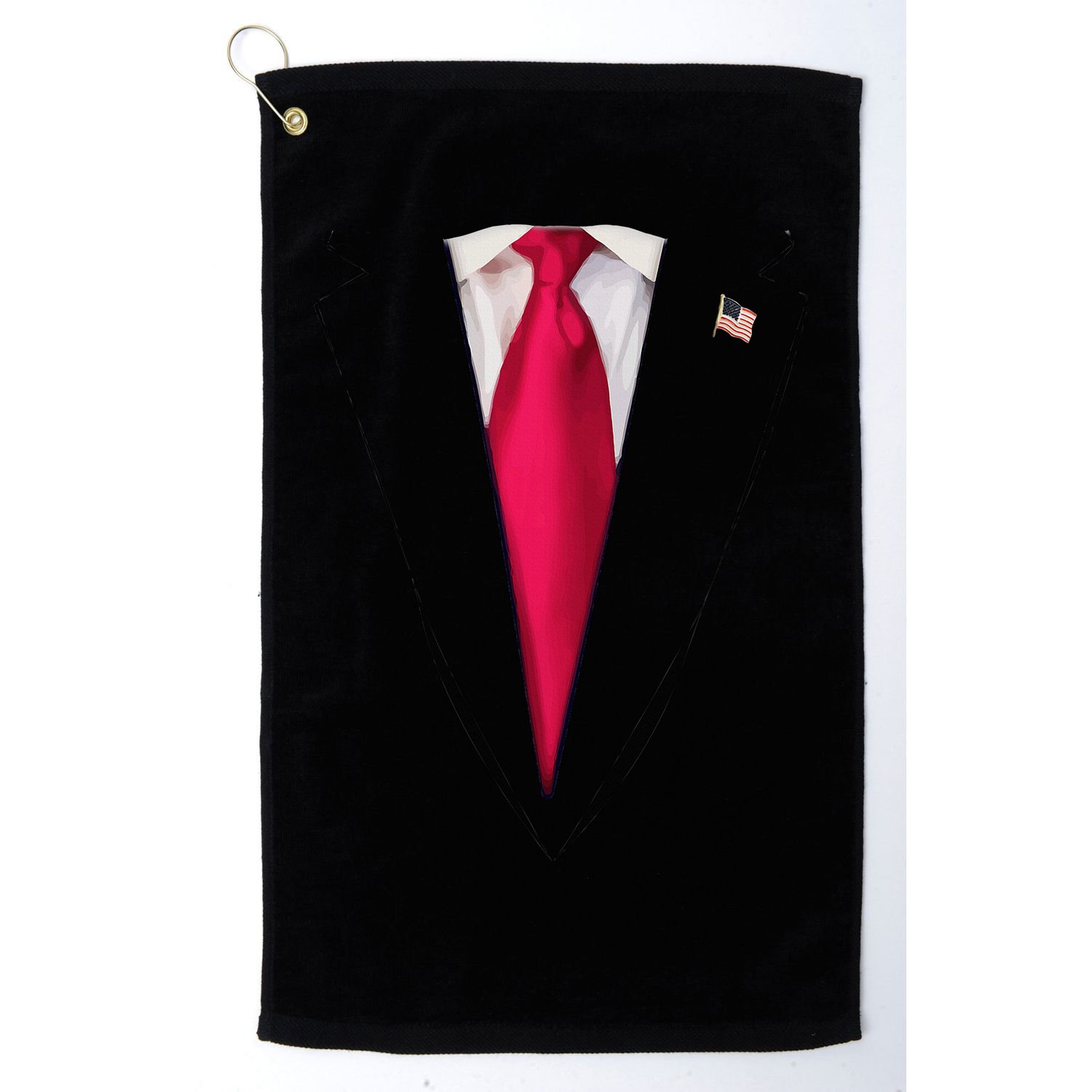 Usa President Trump Suit Easy Halloween Costume Golf Towel