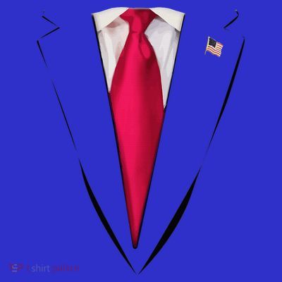 Usa President Trump Suit Easy Halloween Costume T-Shirt