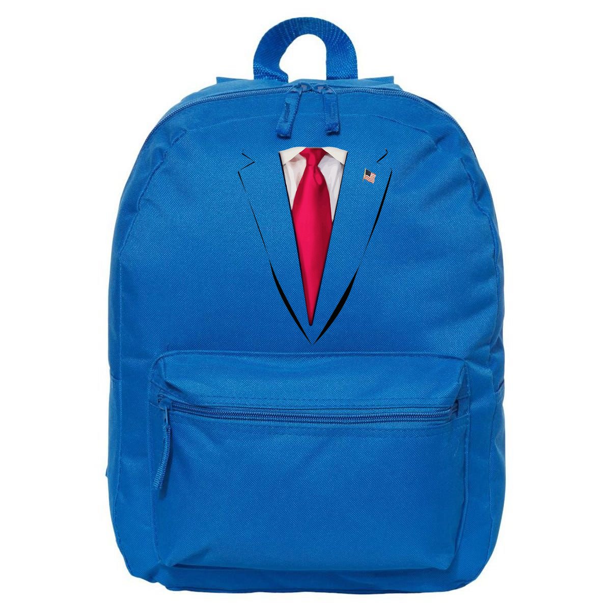 Usa President Trump Suit Easy Halloween Costume 16 in Basic Backpack