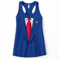 Usa President Trump Suit Easy Halloween Costume Womens Tank Top