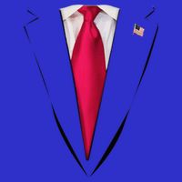 Usa President Trump Suit Easy Halloween Costume Womens Tank Top