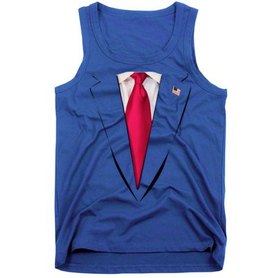 Usa President Trump Suit Easy Halloween Costume Tank Top