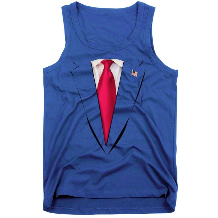 Usa President Trump Suit Easy Halloween Costume Tank Top