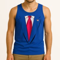 Usa President Trump Suit Easy Halloween Costume Tank Top
