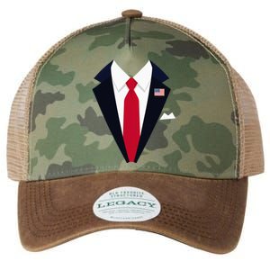 Usa President Trump Suit Easy Halloween Costume Legacy Tie Dye Trucker Hat