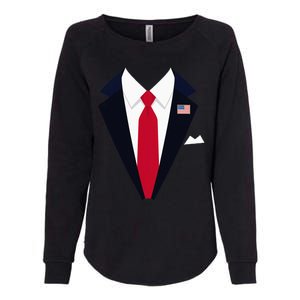 Usa President Trump Suit Easy Halloween Costume Womens California Wash Sweatshirt