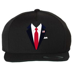 Usa President Trump Suit Easy Halloween Costume Wool Snapback Cap