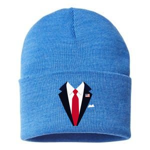 Usa President Trump Suit Easy Halloween Costume Sustainable Knit Beanie