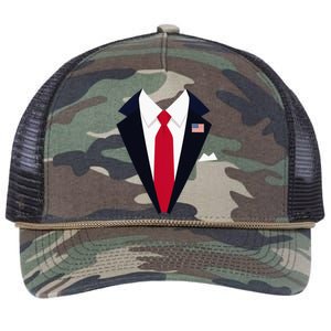 Usa President Trump Suit Easy Halloween Costume Retro Rope Trucker Hat Cap