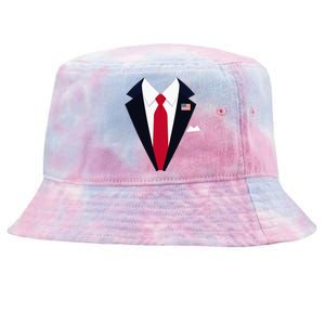 Usa President Trump Suit Easy Halloween Costume Tie-Dyed Bucket Hat