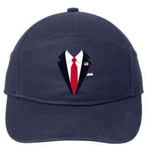 Usa President Trump Suit Easy Halloween Costume 7-Panel Snapback Hat