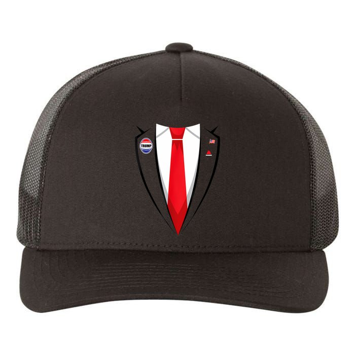 Usa President Trump Suit Halloween 2024 Yupoong Adult 5-Panel Trucker Hat