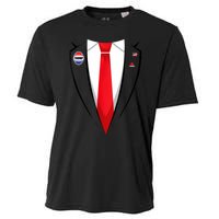 Usa President Trump Suit Halloween 2024 Cooling Performance Crew T-Shirt