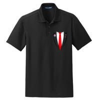 Usa President Trump Suit Halloween 2024 Dry Zone Grid Polo