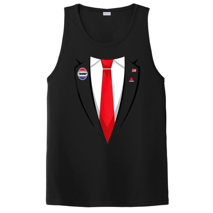 Usa President Trump Suit Halloween 2024 PosiCharge Competitor Tank