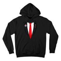 Usa President Trump Suit Halloween 2024 Tall Hoodie