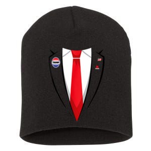 Usa President Trump Suit Halloween 2024 Short Acrylic Beanie