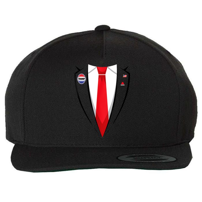 Usa President Trump Suit Halloween 2024 Wool Snapback Cap