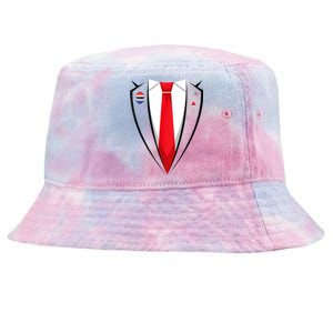 Usa President Trump Suit Halloween 2024 Tie-Dyed Bucket Hat