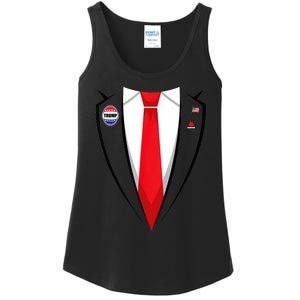 Usa President Trump Suit Halloween 2024 Ladies Essential Tank