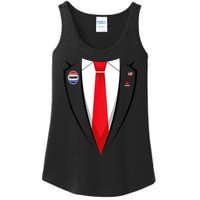 Usa President Trump Suit Halloween 2024 Ladies Essential Tank