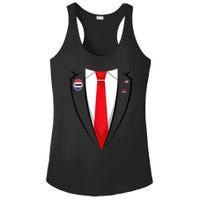 Usa President Trump Suit Halloween 2024 Ladies PosiCharge Competitor Racerback Tank