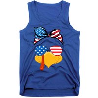 Usa Patriotic Turkey Face Thanksgiving Matching Girls Gift Tank Top