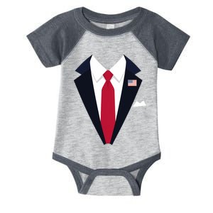 Usa President Trump Suit Easy Halloween Costume Long Sleeve Infant Baby Jersey Bodysuit