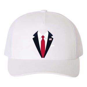 Usa President Trump Suit Easy Halloween Costume Long Sleeve Yupoong Adult 5-Panel Trucker Hat