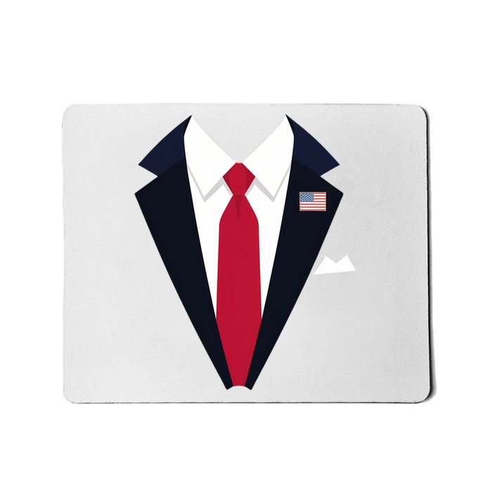 Usa President Trump Suit Easy Halloween Costume Long Sleeve Mousepad