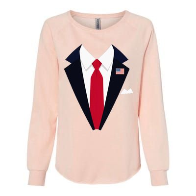 Usa President Trump Suit Easy Halloween Costume Womens California Wash Sweatshirt