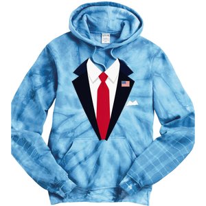 Usa President Trump Suit Easy Halloween Costume Tie Dye Hoodie