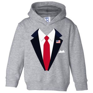 Usa President Trump Suit Easy Halloween Costume Toddler Hoodie