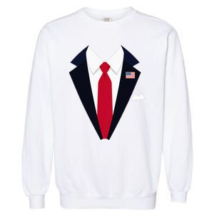 Usa President Trump Suit Easy Halloween Costume Garment-Dyed Sweatshirt