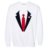 Usa President Trump Suit Easy Halloween Costume Garment-Dyed Sweatshirt