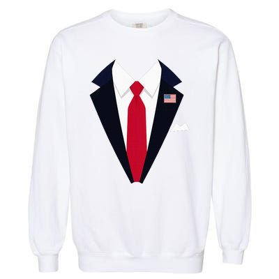 Usa President Trump Suit Easy Halloween Costume Garment-Dyed Sweatshirt