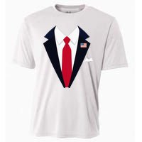 Usa President Trump Suit Easy Halloween Costume Cooling Performance Crew T-Shirt