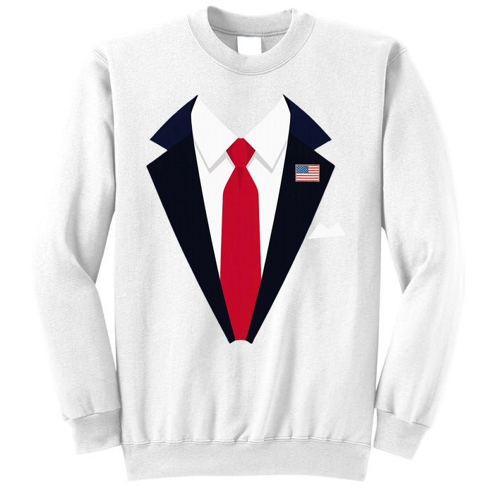 Usa President Trump Suit Easy Halloween Costume Sweatshirt