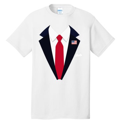 Usa President Trump Suit Easy Halloween Costume Tall T-Shirt