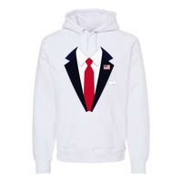 Usa President Trump Suit Easy Halloween Costume Premium Hoodie