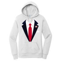 Usa President Trump Suit Easy Halloween Costume Women's Pullover Hoodie