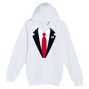 Usa President Trump Suit Easy Halloween Costume Premium Pullover Hoodie