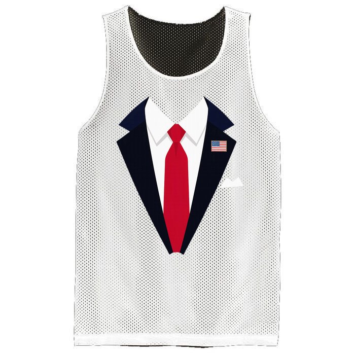 Usa President Trump Suit Easy Halloween Costume Mesh Reversible Basketball Jersey Tank